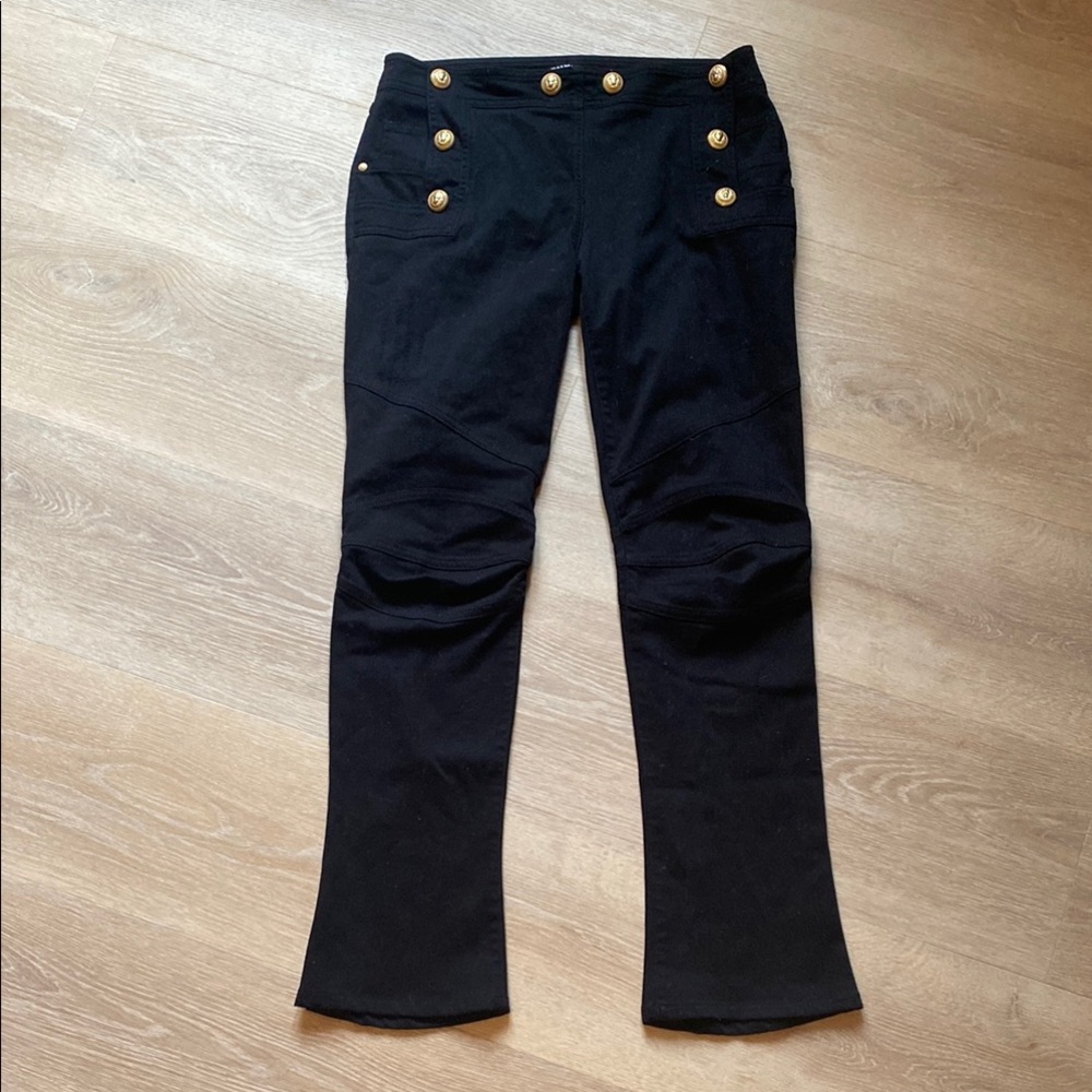 Balmain black denim